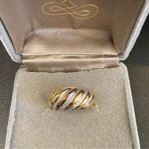 14kt Gold Electro-Plated Cocktail Ring